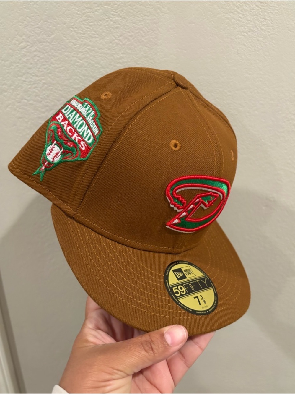 New Era Arizona Diamond Backs Hat Club Exclusive Fitted Hat Size 7 3/8 New